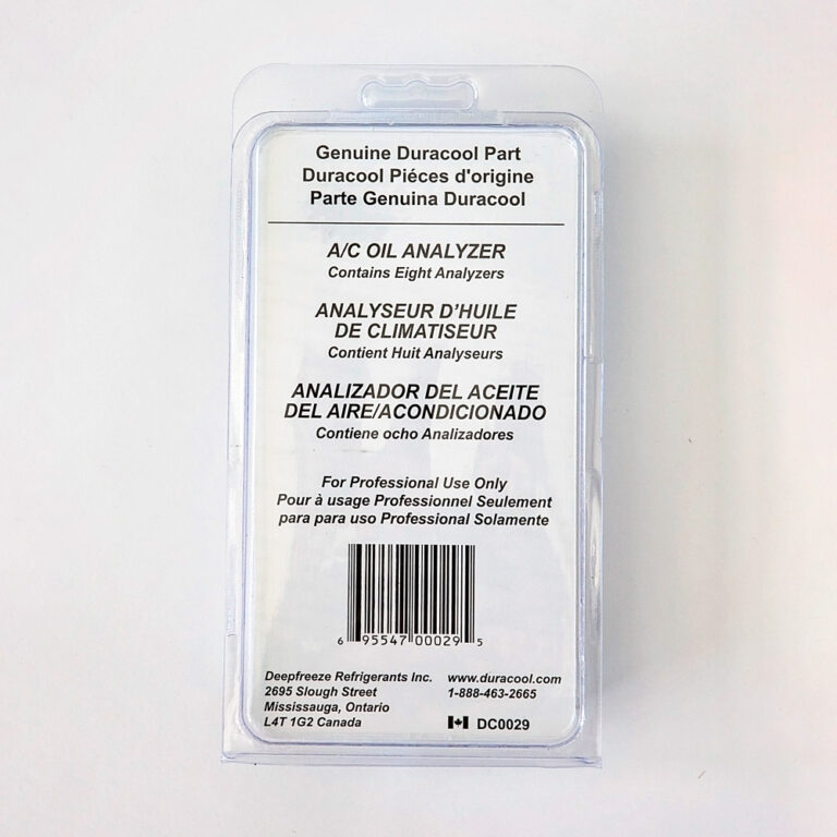 A/C Oil Analyzer 8 Units DC0029 Deepfreeze Refrigerants Inc.