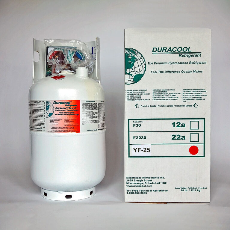 Duracool 12ayf (1234) Replacement Refrigerant Cylinder Deepfreeze Refrigerants Inc.